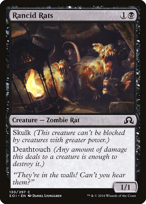 Rancid Rats – Shadows over Innistrad (SOI-130) Magic: The Gathering card