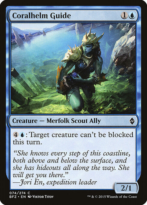 Coralhelm Guide – Battle for Zendikar (BFZ-74) Magic: The Gathering card