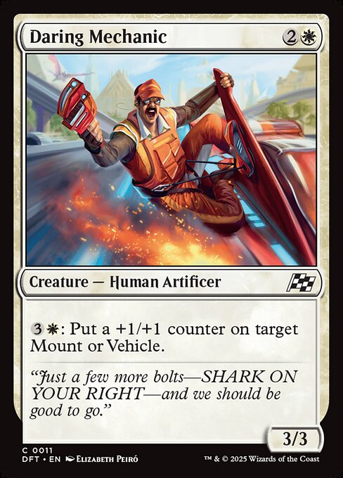 Daring Mechanic – Aetherdrift (DFT-11) Magic: The Gathering card