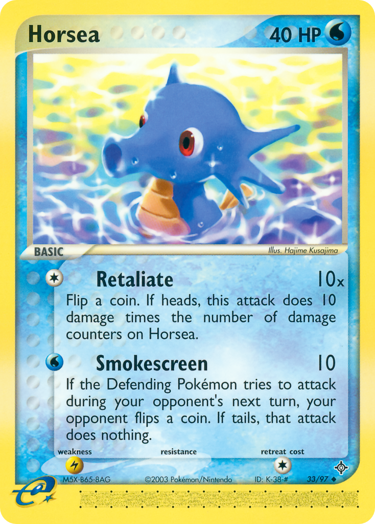Horsea (Retaliate) – EX Dragon 33 – Pokémon TCG single card Image principale du produit