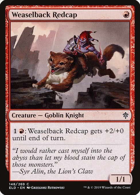 Weaselback Redcap – Throne of Eldraine (ELD-148) Magic: The Gathering card | LC-REM-20260804-15150736933196-33a78207-fd76-4112-a257-54a25da6f818