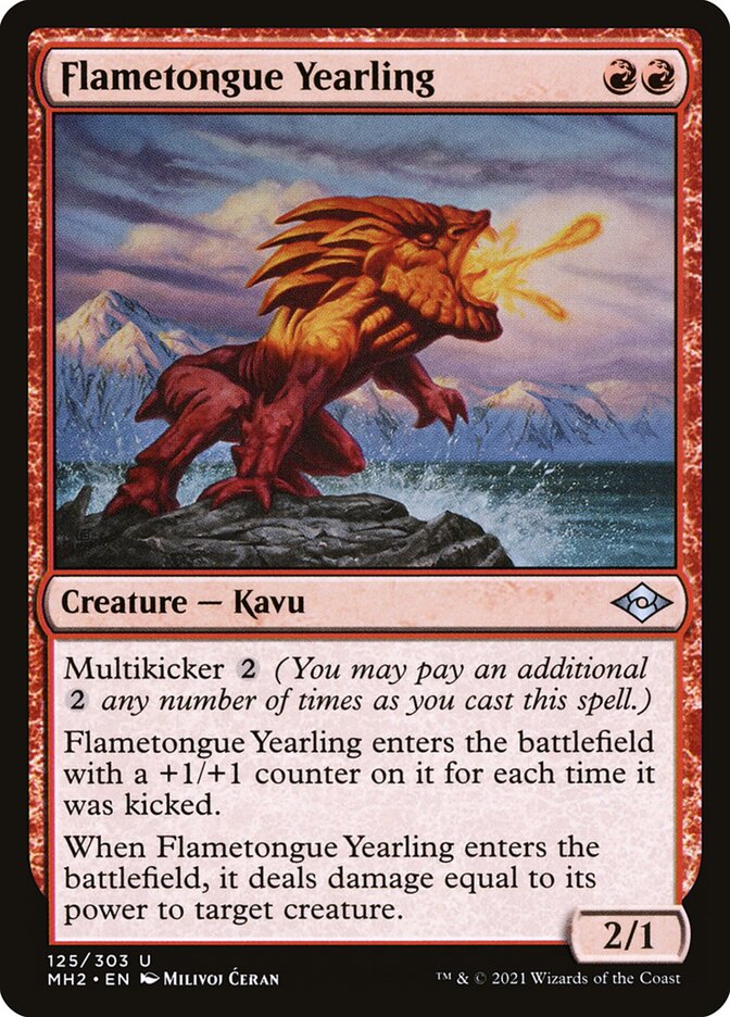 Flametongue Yearling - Modern Horizons 2 (Uncommon) [MH2-125]