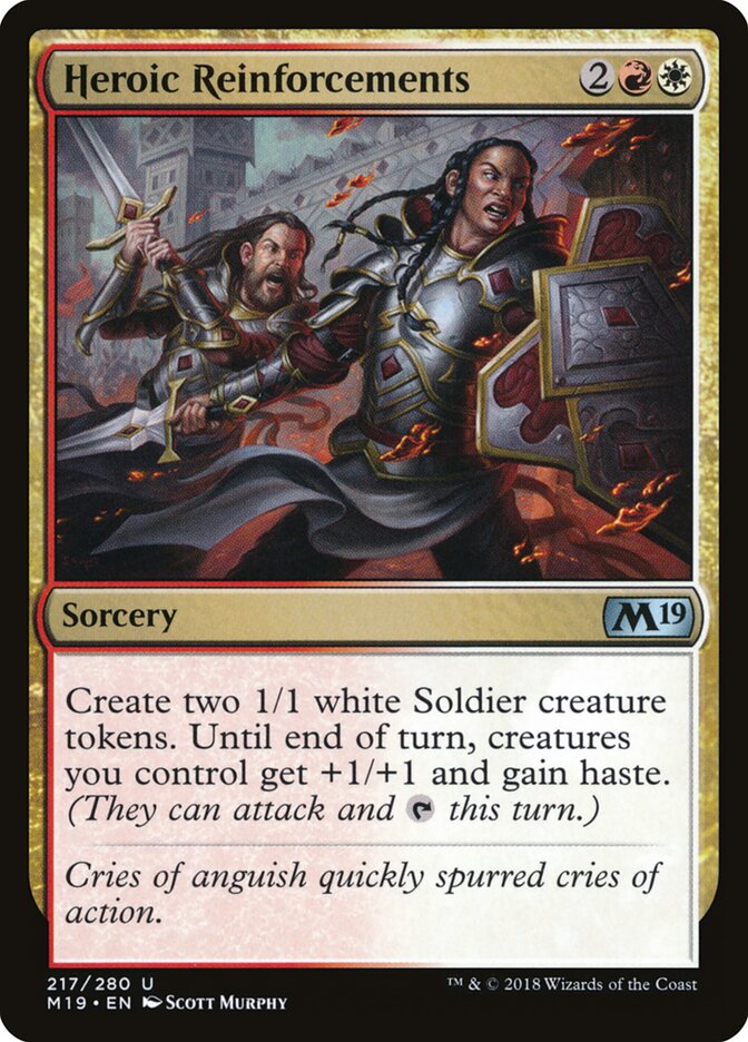 Heroic Reinforcements - Core 2019 (Uncommon) [M19-217]