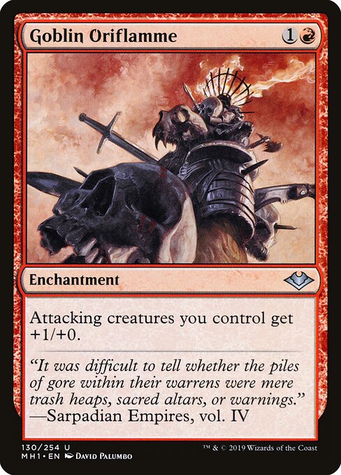 Goblin Oriflamme – Modern Horizons (MH1-130) Magic: The Gathering card Hauptbild