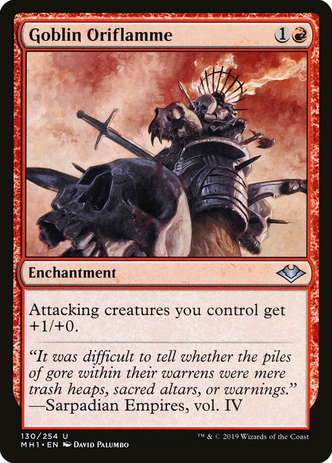 Goblin Oriflamme - Modern Horizons (Uncommon) [MH1-130] Main image