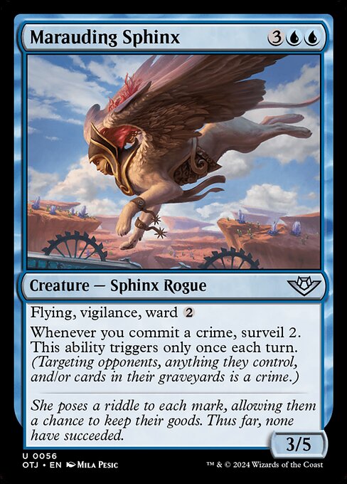 Marauding Sphinx – Outlaws of Thunder Junction (OTJ-56) Magic: The Gathering card