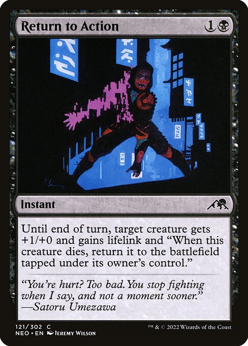 Return to Action – Kamigawa: Neon Dynasty (NEO-121) Magic: The Gathering card | LC-REM-20260804-15610421150028-342ec072-e581-490c-b5ae-a625bd35a153