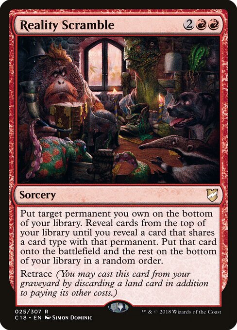 Reality Scramble – Commander 2018 (C18-25) Magic: The Gathering card | LC-REM-20260804-15150645838156-34337c23-5dad-4ea3-84e9-aae7e34b2b17