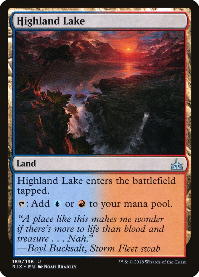 Highland Lake - Rivals of Ixalan (Uncommon) [RIX-189]