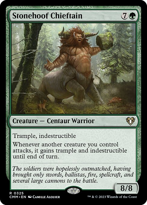 Stonehoof Chieftain – Commander Masters (CMM-325) Magic: The Gathering card Immagine principale del prodotto