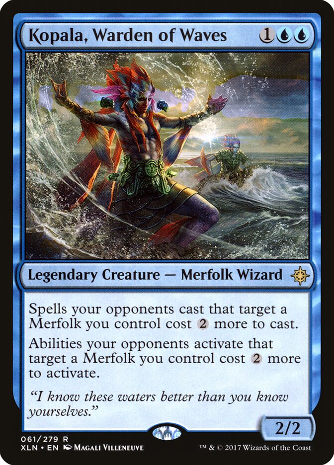 Magic-kaart Kopala, Warden of Waves XLN-61 uit Ixalan (Rare) Image principale du produit