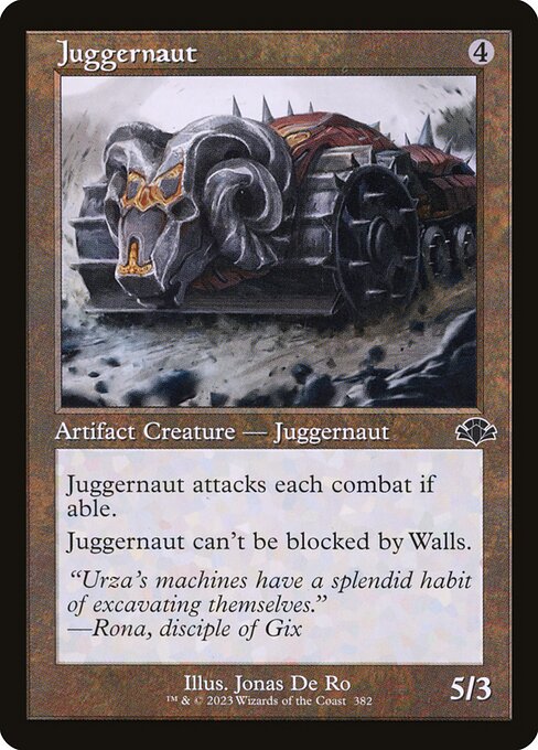 Juggernaut – Dominaria Remastered (DMR-382) Magic: The Gathering card | LC-REM-20260804-15659866653004-3468f8d1-4373-4df4-9bbe-3c61a840b23b
