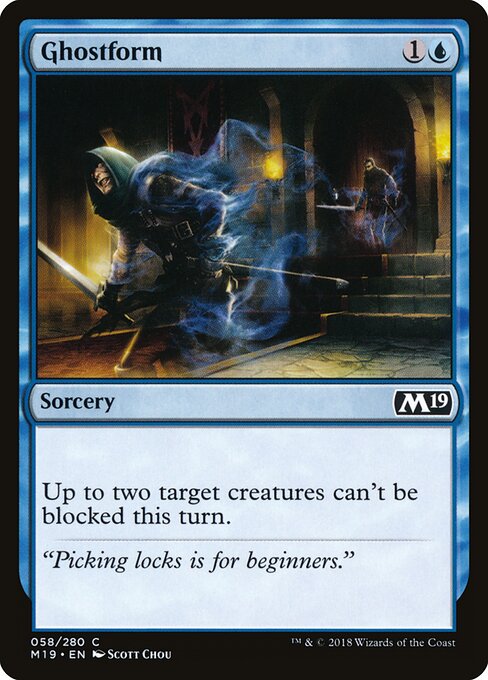 Ghostform – Core 2019 (M19-58) Magic: The Gathering card