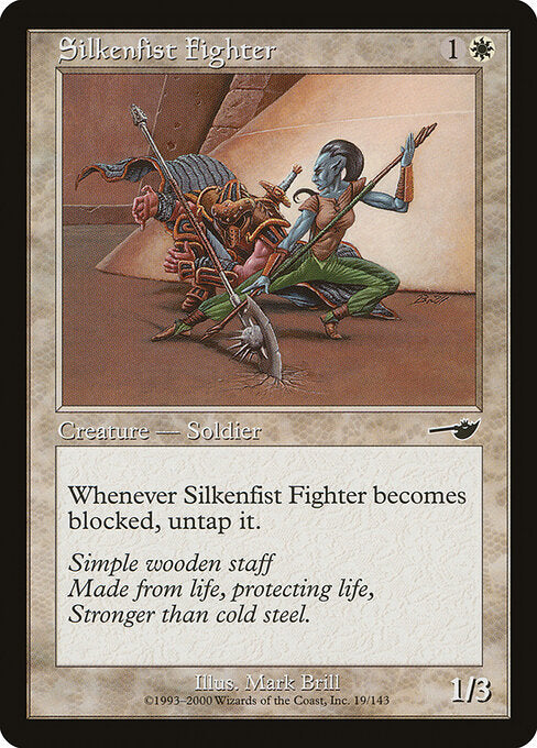 Silkenfist Fighter – Nemesis (NEM-19) Magic: The Gathering card