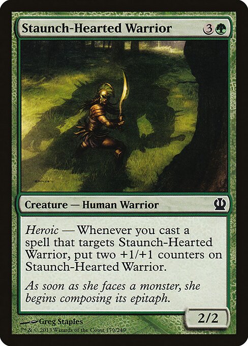 Staunch-Hearted Warrior – Theros (THS-179) Magic: The Gathering card | LC-REM-20260804-15935506874700-3485eb83-f83c-4776-b164-abd72f3c9547 Main image