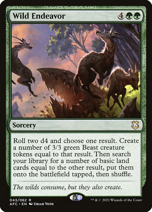 Wild Endeavor – Forgotten Realms Commander (AFC-43) Magic: The Gathering card | LC-REM-20260804-15150849720652-349d0255-52b9-4998-ad4b-909a593c3071