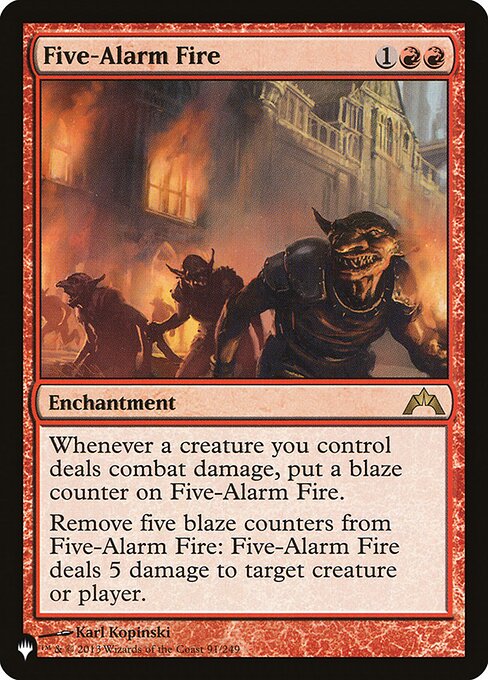 Five-Alarm Fire – The List (PLST-GTC-91) Magic: The Gathering card | LC-REM-20260804-15151692611916-349fbec1-f0eb-4081-8486-0474ed0c1813