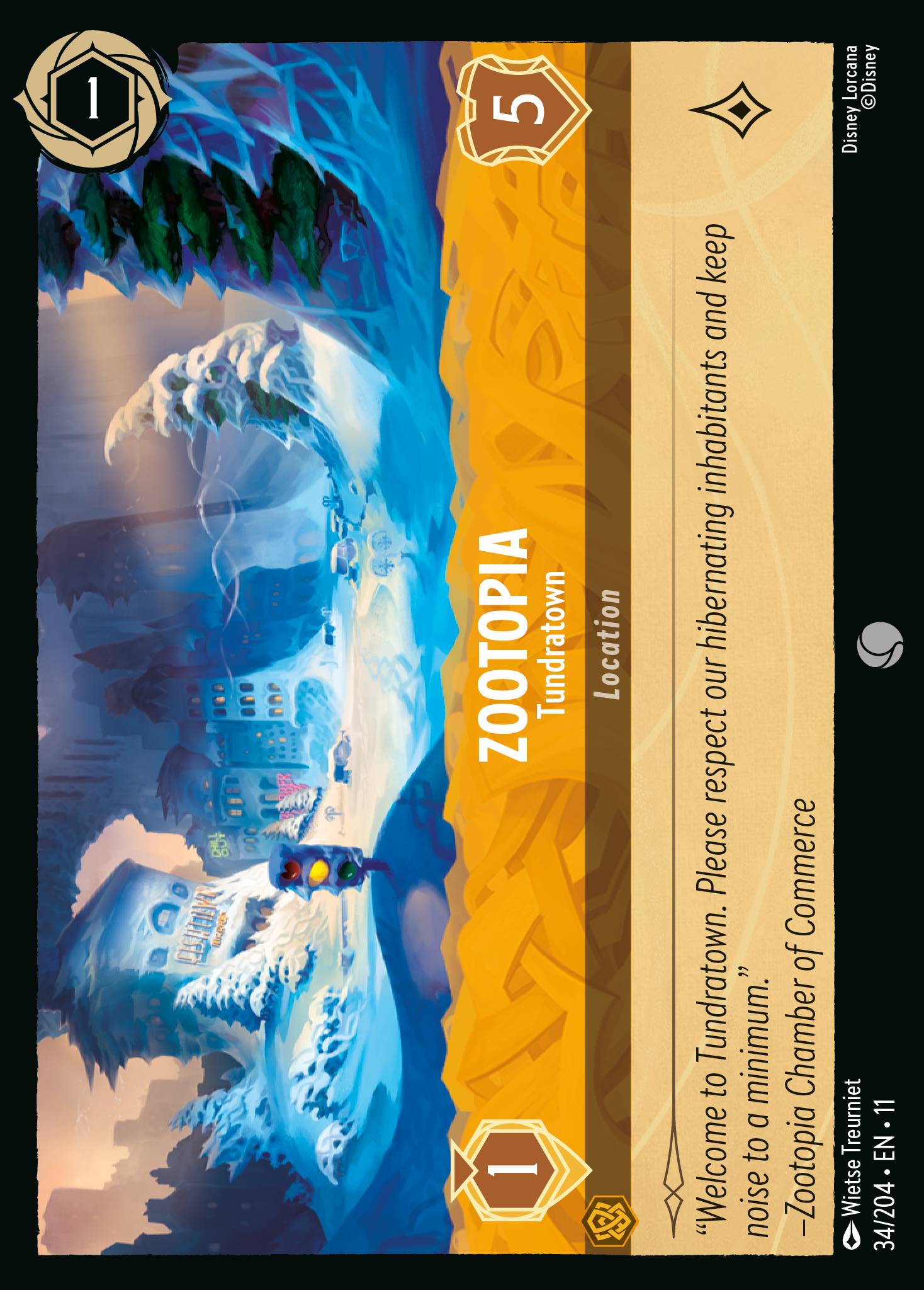 Zootopia - Tundratown — Winterspell (11WSP-34) Disney Lorcana card