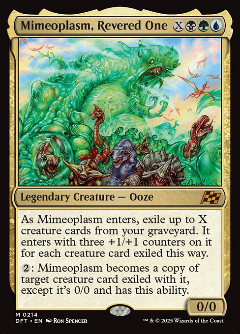 Mimeoplasm, Revered One – Aetherdrift (DFT-214) Magic: The Gathering card