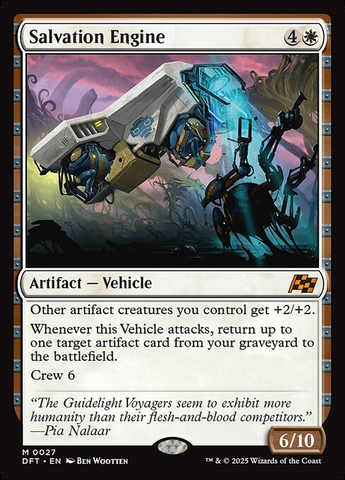 Salvation Engine – Aetherdrift (DFT-27) Magic: The Gathering card