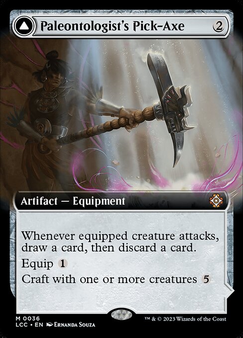 Paleontologist's Pick-Axe // Dinosaur Headdress – The Lost Caverns of Ixalan Commander (LCC-36) Magic: The Gathering card | LC-REM-20260804-15393193984332-34fad975-8b45-41c7-bee3-7cf0573ee299 Main image