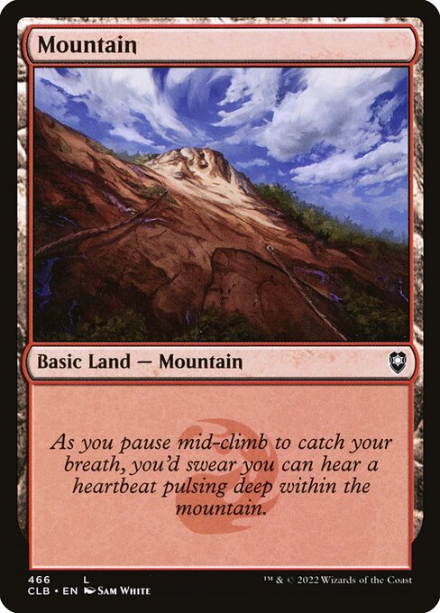 Mountain – Commander Legends: Battle for Baldur's Gate (CLB-466) Magic: The Gathering card | LC-REM-20260804-15151545188684-35132c99-01b9-463c-a00d-6f125893c870 Image principale du produit