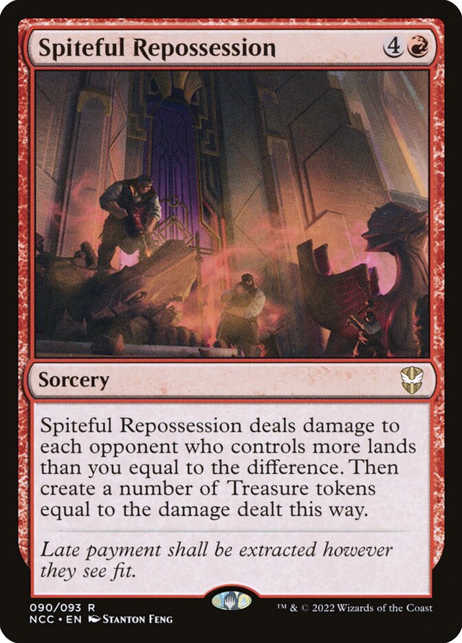 Spiteful Repossession - Commander: Streets of New Capenna (Rare) [NCC-90] Hoofdafbeelding