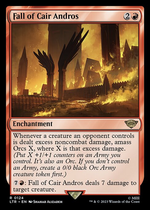 Fall of Cair Andros – The Lord of the Rings: Tales of Middle-earth (LTR-124) Magic: The Gathering card