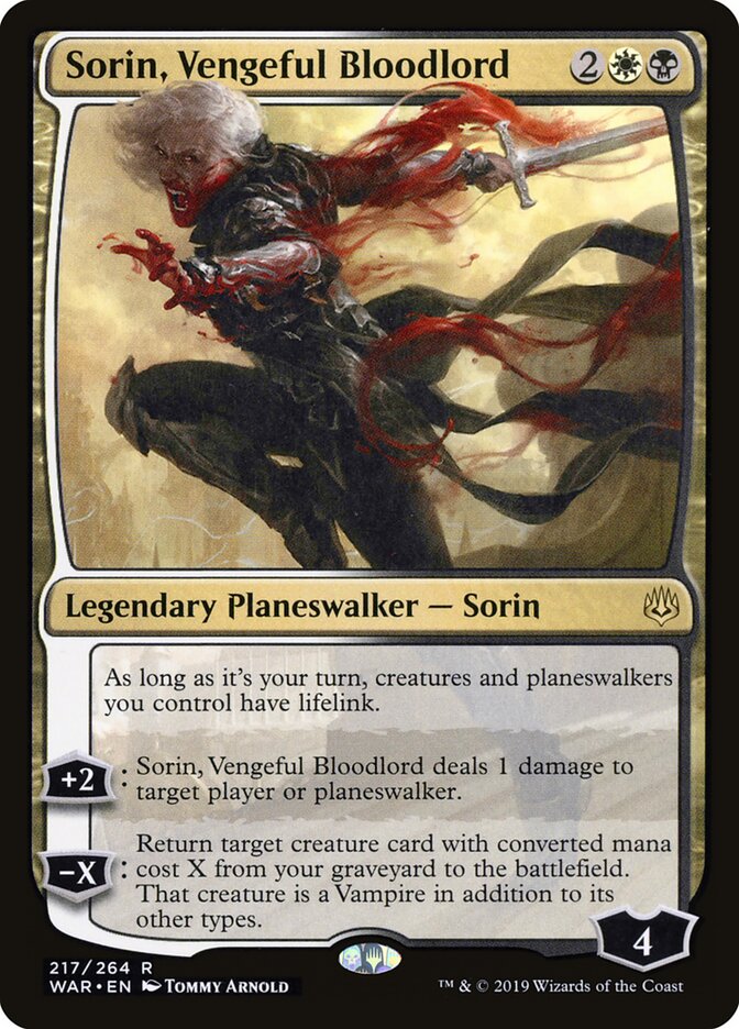 Sorin, Vengeful Bloodlord - War of the Spark (Rare) [WAR-217]