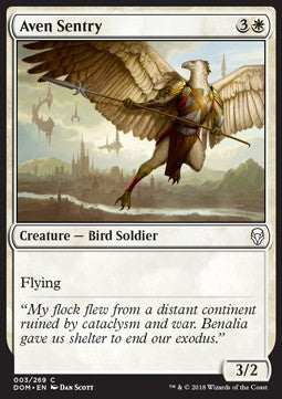 Aven Sentry - Dominaria (Common) [DOM-3] Hover Image