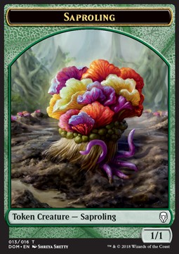 Saproling Token (Green 1/1) (V.3) - Dominaria (Token) [DOM-T13]