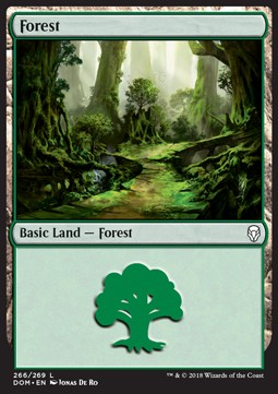 Forest (V.1) - Dominaria (Land) [DOM-266]