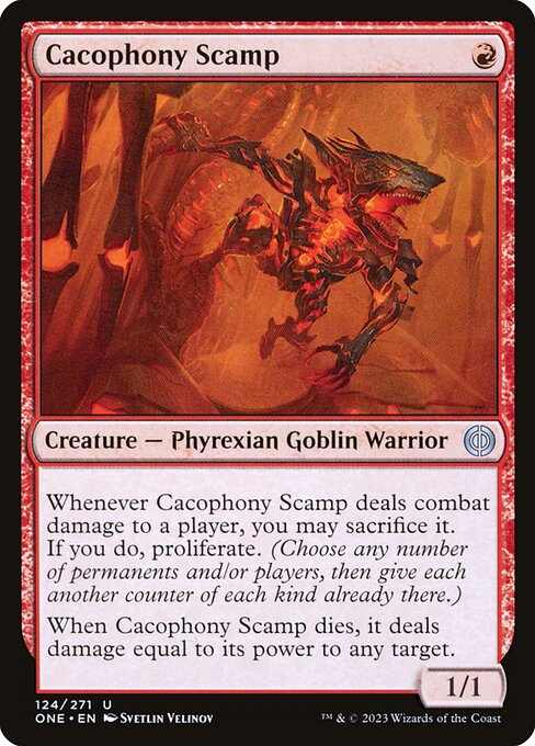 Cacophony Scamp – Phyrexia: All Will Be One (ONE-124) Magic: The Gathering card | LC-REM-20260804-15711437685068-3553dcef-7b99-49d5-b071-06b894696952 Hauptbild