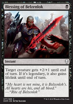 Blessing of Belzenlok - Dominaria (Common) [DOM-77] Immagine principale del prodotto