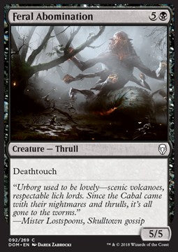 Feral Abomination - Dominaria (Common) [DOM-92] Immagine principale del prodotto