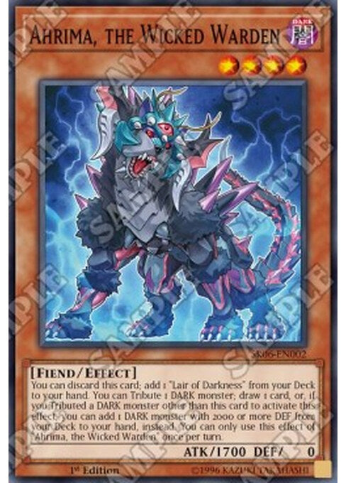 Ahrima, the Wicked Warden — Structure Deck: Lair of Darkness (SR06-002) Yu-Gi-Oh! card Hauptbild