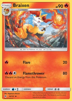 Braixen - Forbidden Light (Uncommon) [FLI-16]
