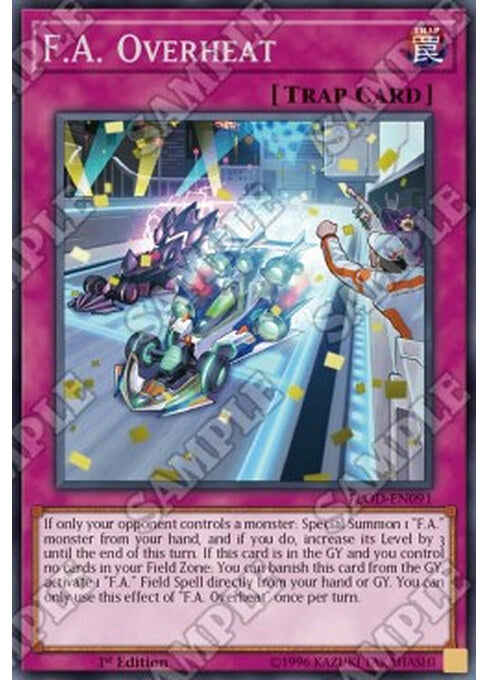 F.A. Overheat — Flames of Destruction (FLOD-091) Yu-Gi-Oh! card Main image