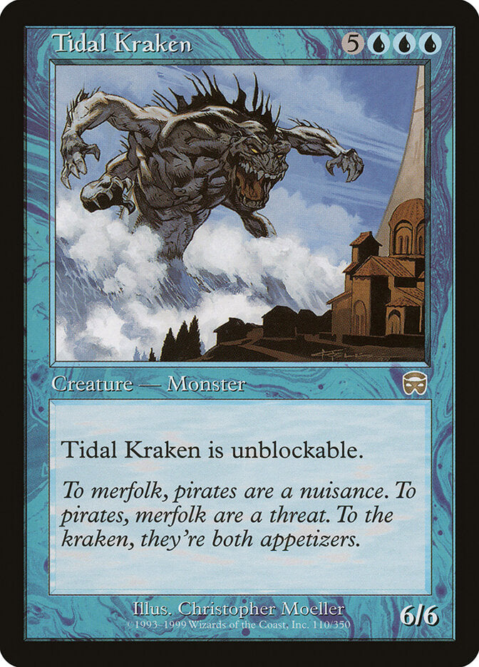Magic-kaart Tidal Kraken MMQ-110 uit Mercadian Masques (Rare)