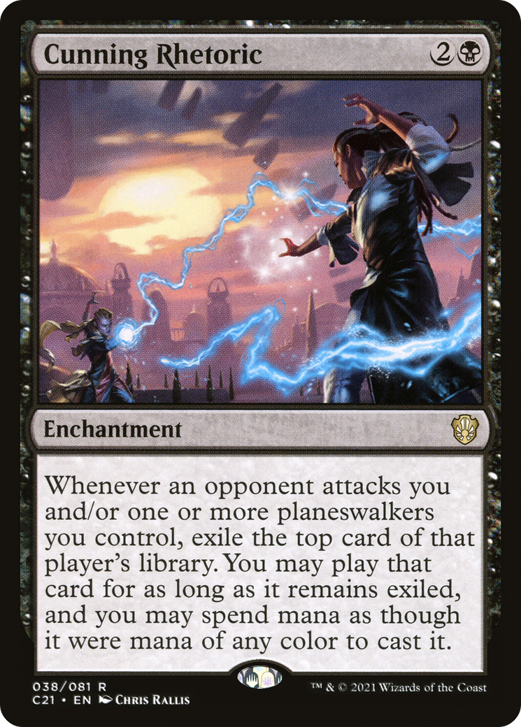 Cunning Rhetoric – Commander: Strixhaven 38 – Magic: The Gathering single card Hauptbild