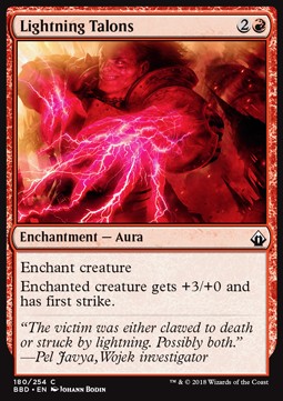 Lightning Talons - Battlebond (Common) [BBD-180]