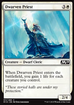 Dwarven Priest - Core 2019 (Common) [M19-11] Hover Image