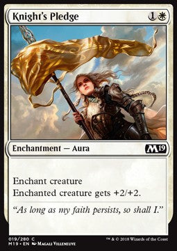 Knight's Pledge - Core 2019 (Common) [M19-19] Immagine principale del prodotto