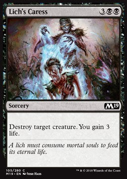 Lich's Caress - Core 2019 (Common) [M19-105] Imagen principal del producto