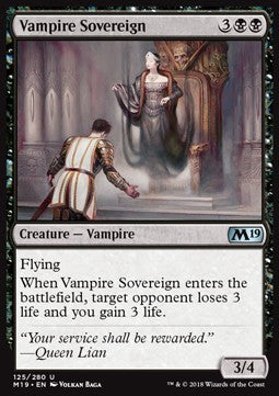 Vampire Sovereign - Core 2019 (Uncommon) [M19-125] Main image