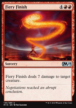 Fiery Finish - Core 2019 (Uncommon) [M19-140] Hauptbild