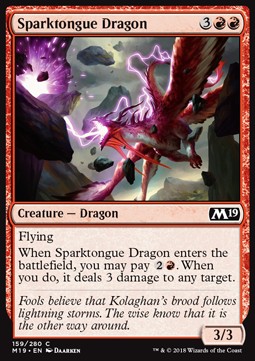 Sparktongue Dragon - Core 2019 (Common) [M19-159] Imagen principal del producto