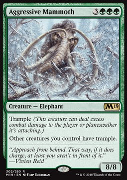 Aggressive Mammoth - Core 2019 (Rare) [M19-302] Hover Image