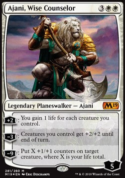 Ajani, Wise Counselor - Core 2019 (Mythic) [M19-281] Image principale du produit