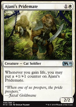 Ajani's Pridemate - Core 2019 (Uncommon) [M19-5] Hover Image